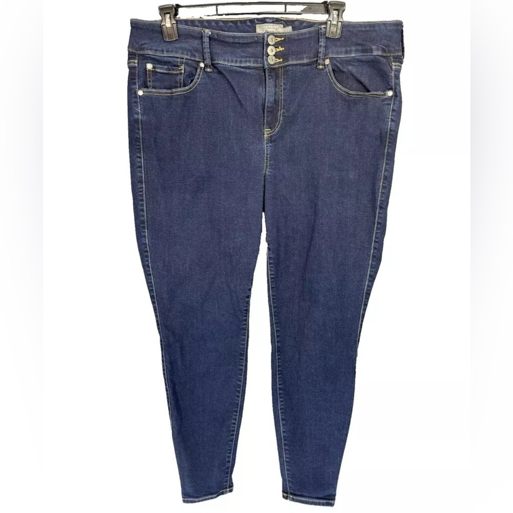 Torrid Jegging Jeans Womens 22R Super Soft High Rise 3 Button Medium Wash Denim